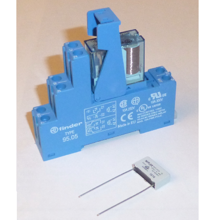 Přídavné relé 12V DC s montážní paticí pro GSM Exeo