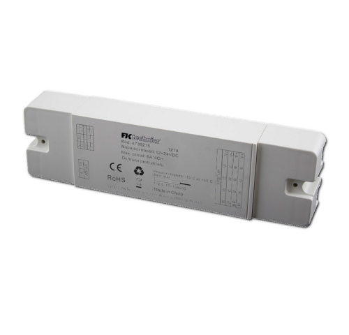 Přijímač pro LED pásky 4v1, 12/24V, 4x6A, 4 zónový systém