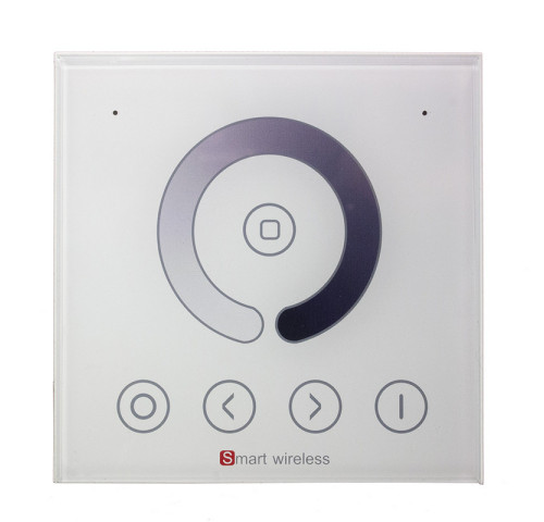 Ovladač pro LED pásky RF, panel dotykový, do zdi, bílý