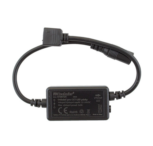 Ovladač a přijímač pro CCT LED pásky, RF, 2x3A, 4zónový systém Ovladač a přijímač pro CCT LED pásky, RF, 2x3A, 4zónový systém