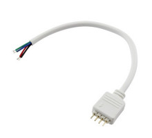 Napájecí kabel pro RGB s konektorem RM 2,54 - 4p, 1x vidlice, 15cm