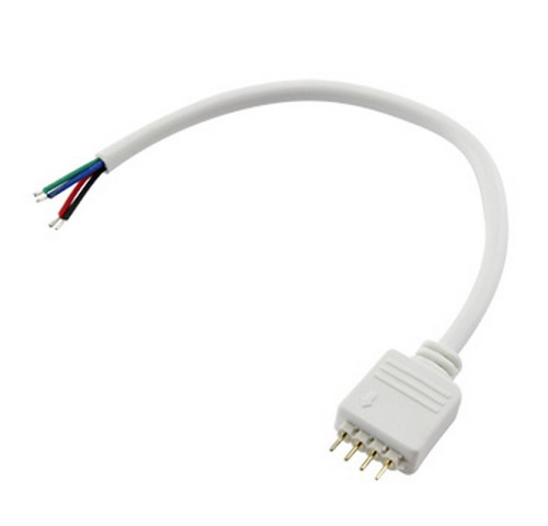 Napájecí kabel pro RGB s konektorem RM 2,54 - 4p, 1x vidlice, 15cm Napájecí kabel pro RGB s konektorem RM 2,54 - 4p, 1x vidlice, 15cm