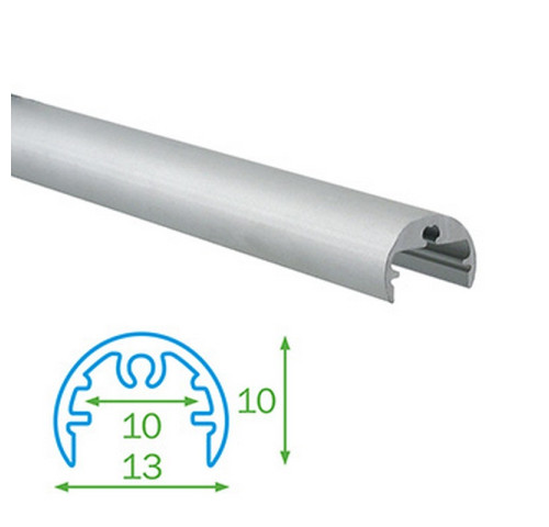 Kulatý profil FKU25 pro LED, bez plexi, 1m