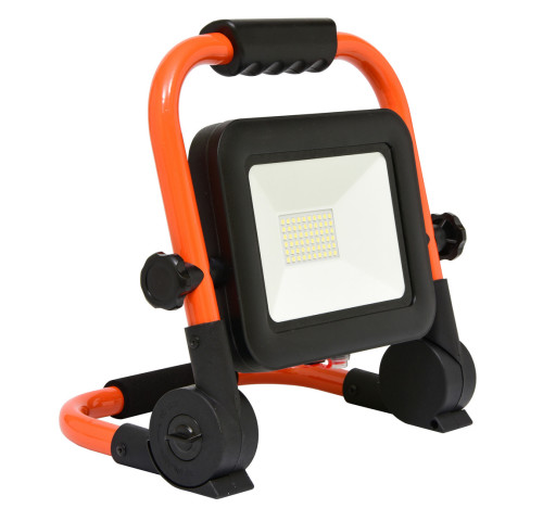 LED reflektor 30W, 1800Lm s lithiovou baterií, stojanem a madlem 