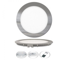 LED vestavné svítidlo WSL - 25W, teplá bílá 2700K, 2240Lm, kulaté, chrom	