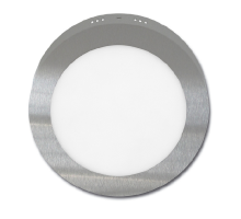 LED přisazené svítidlo CSL - 25W, bílá 4100K, 2260Lm, kulaté, chrom