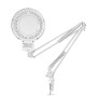 LED stolní lupa s osvětlením, 5D, 2,25X, se svorkou, bílá - FKtechnics LED stolní lupa s osvětlením, 5D, 2,25X, se svorkou, bílá - FKtechnics