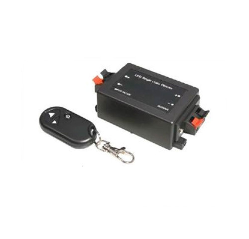 Stmívač pro jednobarevné LED pásky 12V/24V, 8A, RF dálkové ovládání	