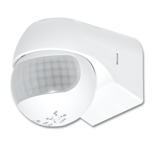 Senzor pohybu EST11-BI - úhel 180°, 800W, dosah 12m, IP44 Senzor pohybu EST11-BI - úhel 180°, 800W, dosah 12m, IP44