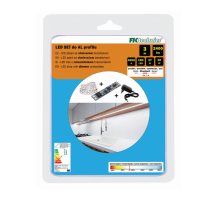 Sada LED pásku 3m s bezdotykovým stmívačem do AL profilu, 800Lm/m, 9W/m, bílá 4000K  