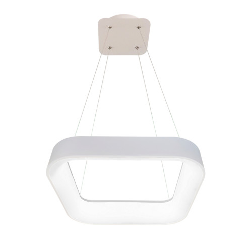 LED závěsné svítidlo NEST 40W, 2600Lm s dálkovým ovladačem, hranaté - bílé