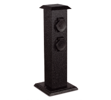 XSMM-204F - Zahradní kovový sloupek 4x zásuvka - Ecolite XSMM-204F - Zahradní kovový sloupek 4x zásuvka - Ecolite