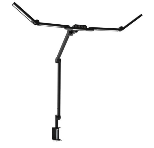 LED stolní pracovní lampa 24W, 1400Lm, 3000 - 6500 K, Ra >92, stmívatelná, černá, šroub