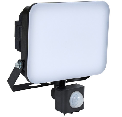 Venkovní LED reflektor FIST 30W, 2700Lm, 5000K, IP65 se senzorem - Ecolite