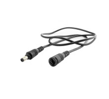 Prodlužovací kabel s konektory DC 5,5 x 2,1mm, vidlice + zásuvka, 100cm, 24V, 5A, AWG20, černý Prodlužovací kabel s konektory DC 5,5 x 2,1mm, vidlice + zásuvka, 100cm, 24V, 5A, AWG20, černý