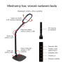 LED stolní pracovní lampa 2v1, 15W, 3000 - 6500 K, Ra >96, stmívatelná, černá, šroub/podstavec LED stolní pracovní lampa 2v1, 15W, 3000 - 6500 K, Ra >96, stmívatelná, černá, šroub/podstavec