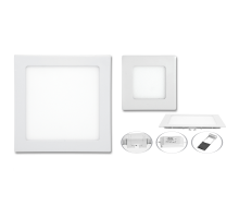 LED vestavné svítidlo RAFA, WSQ - 12W, 3000 - 6000K, 960Lm, hranaté