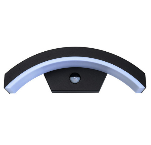 LED nástěnné svítidlo STYL2 s čidlem pohybu - 8W, bílá 4000K, 500Lm, IP54 - Ecolite