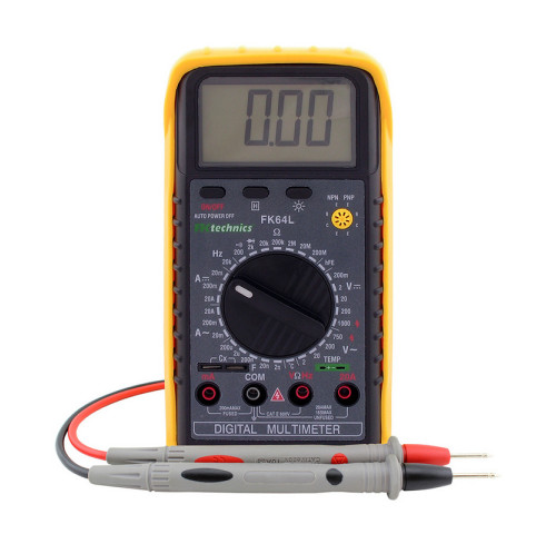 Digitální multimetr FK64L - měření základních veličin + teploty, kapacity a frekvence