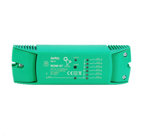 ROW-07 - Wi-Fi ovládací 7 x 5 A modul světel a el. zásuvek, SUPLA, 7 výstupů ROW-07 - Wi-Fi ovládací 7 x 5 A modul světel a el. zásuvek, SUPLA, 7 výstupů