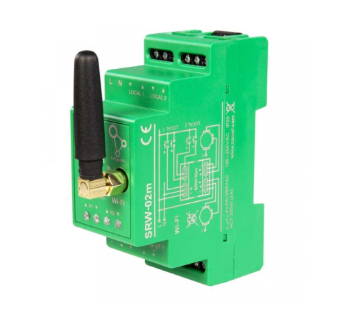 SRW-02m - Wi-Fi modul pro ovládání 2 rolet a žaluzií, SUPLA