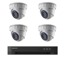 Kamerový set HDTVI č.3  (venkovní dome kamery HDTVI, rozlišení 5 Mpix, objektiv 2,8mm) 