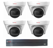 Kamerový set IP-4 (IP dome kamery venkovní 4 Mpix, objektiv 2,8mm) 