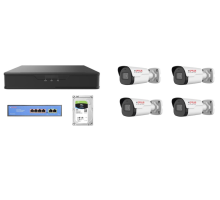 CP-VNS-4CAM40 Sada kamerového systému 4.0 Mpix, včetně NVR, PoE switche a HDD 1TB