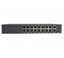 AI-PS-HT1612 Šestnáctiportový 10/100 Mbps PoE switch s 2x gigabitovým uplinkem