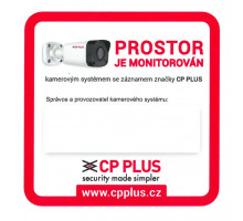 CP-PR-134 Samolepka "Prostor monitorován" + provozovatel