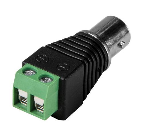 Redukce BNC konektoru na svorkovnici pro 2 vodiče, samice Redukce BNC konektoru na svorkovnici pro 2 vodiče, samice