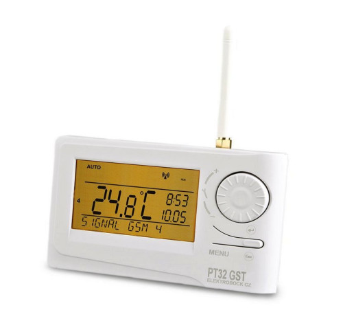 PT32 GST - Prostorový termostat s GSM modulem - Elektrobock PT32 GST - Prostorový termostat s GSM modulem - Elektrobock