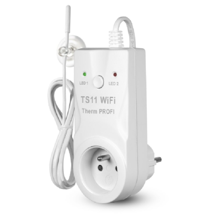 TS11 WiFi Therm PROFI - teplotní zásuvka - Elektrobock  