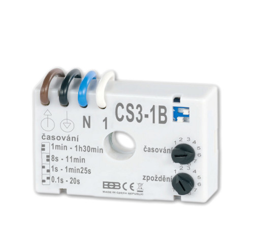 CS3-1B Časový spínač pro ventilátory s možností nastavení zpoždění CS3-1B Časový spínač pro ventilátory s možností nastavení zpoždění