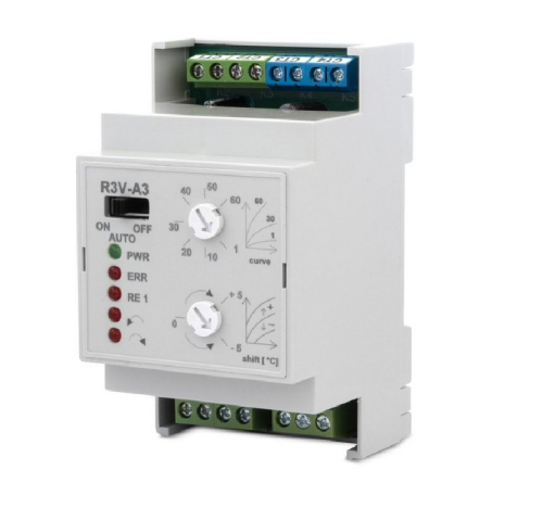 R3V-A3 - Ekvitermní regulátor tří/čtyřcestných ventilů
