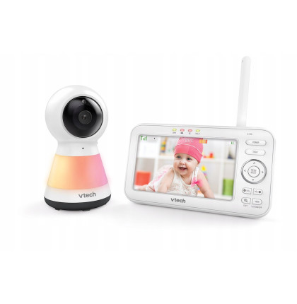 Dětská videochůvička VTech VM5255 s nočním světlem na dětské jednotce