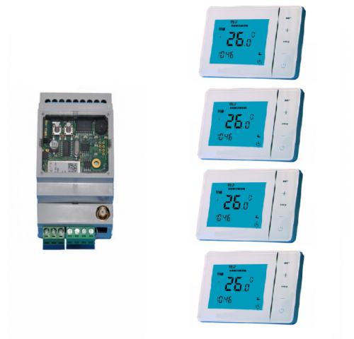 GSM Exeo Set pro zónové ovládání topení na dálku – 3 topné okruhy GSM Exeo Set pro zónové ovládání topení na dálku – 3 topné okruhy