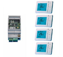 GSM Exeo Set pro zónové ovládání topení na dálku – 4 topné okruhy