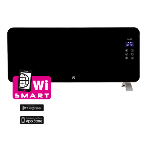 Smart konvektor s Wi-Fi 1000W/2000W, černý