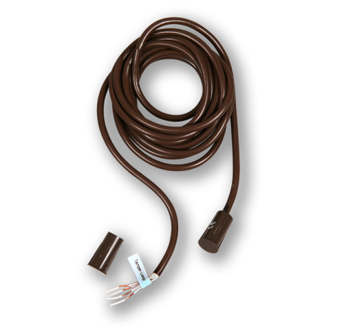 TAP-25T - Čtyřdrátový závrtný magnetický kontakt menší - hnědá TAP-25T - Čtyřdrátový závrtný magnetický kontakt menší - hnědá