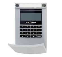 JA-154E-GR Bezdrátový přístupový modul s displejem, klávesnicí a RFID - šedá JA-154E-GR Bezdrátový přístupový modul s displejem, klávesnicí a RFID - šedá