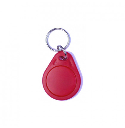 RFID klíčenka 125kHz, základní plastová, červená