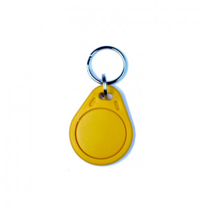 RFID klíčenka 125kHz, základní plastová, žlutá
