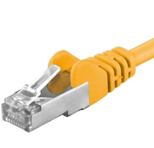 Premiumcord Patch kabel CAT6a S-FTP, RJ45-RJ45, AWG 26/7 5m žlutá Premiumcord Patch kabel CAT6a S-FTP, RJ45-RJ45, AWG 26/7 5m žlutá