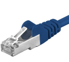 Premiumcord Patch kabel CAT6a S-FTP, RJ45-RJ45, AWG 26/7 3m modrá