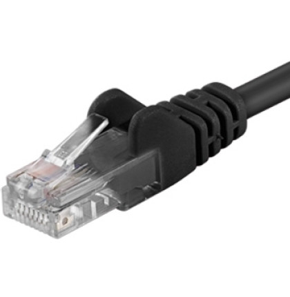 PremiumCord Patch kabel UTP RJ45-RJ45 CAT6 1,5m černá