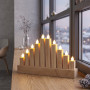Solight dřevěný LED svícen, 10x LED, 25cm, 2x AA Solight dřevěný LED svícen, 10x LED, 25cm, 2x AA