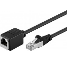 PremiumCord Prodlužovací Patch kabel F/UTP RJ45-RJ45 M/F 2m