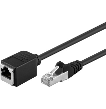 PremiumCord Prodlužovací Patch kabel F/UTP RJ45-RJ45 M/F 2m