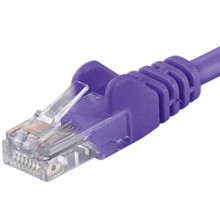 PremiumCord Patch kabel UTP RJ45-RJ45 level 5e 1,5m fialová